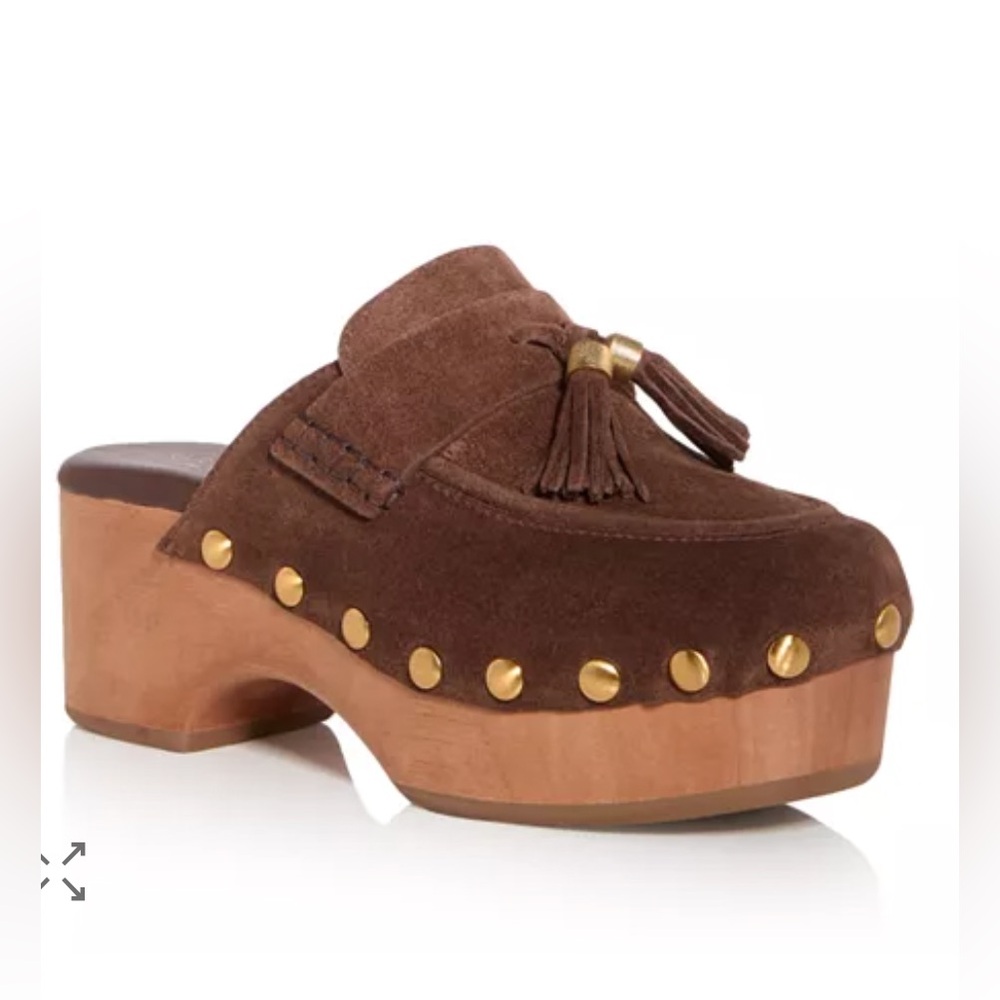 Rag & Bone Maisie Suede Clogs – Dark Mocha – Size 9.5 – NIB